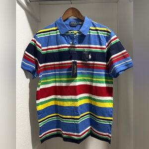 Ralph Lauren striped cotton Polo shirt. NWT